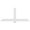 Ekena Millwork Eugene Architectural Grade PVC Gable Bracket, 84"W x 38 1/2"H x 4"D x 6"F, 11/12 Pitch GBP084X39X0406EUG00 - alternate 2